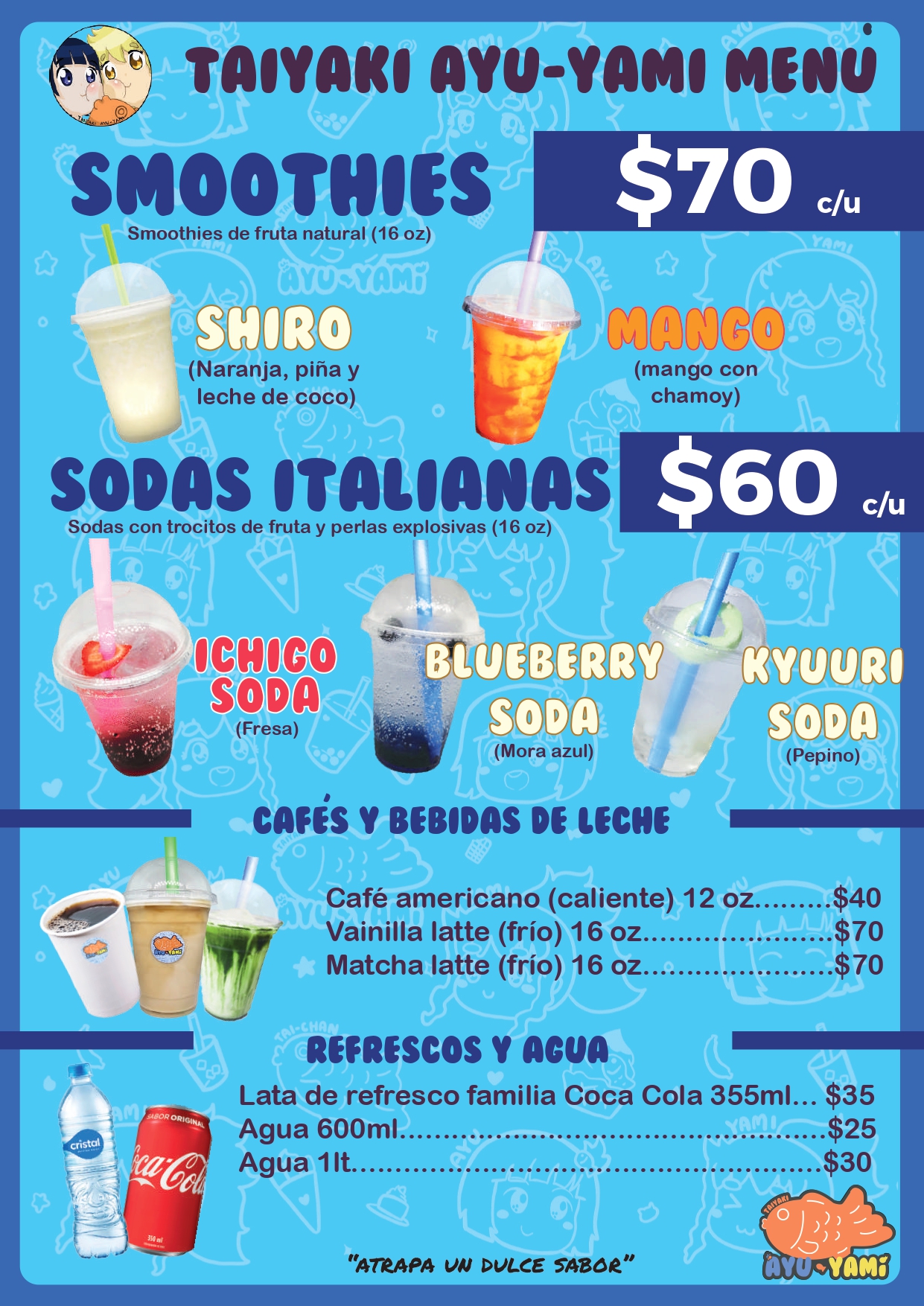 Menú bebidas